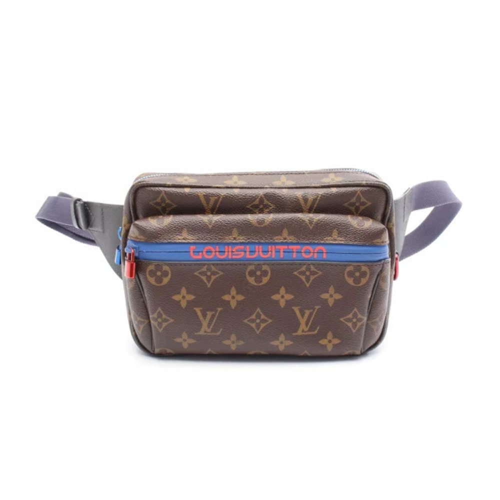 Louis Vuitton Pacific Bum Bag Waist Body Canvas Leather Monogram Waist Bag Brown